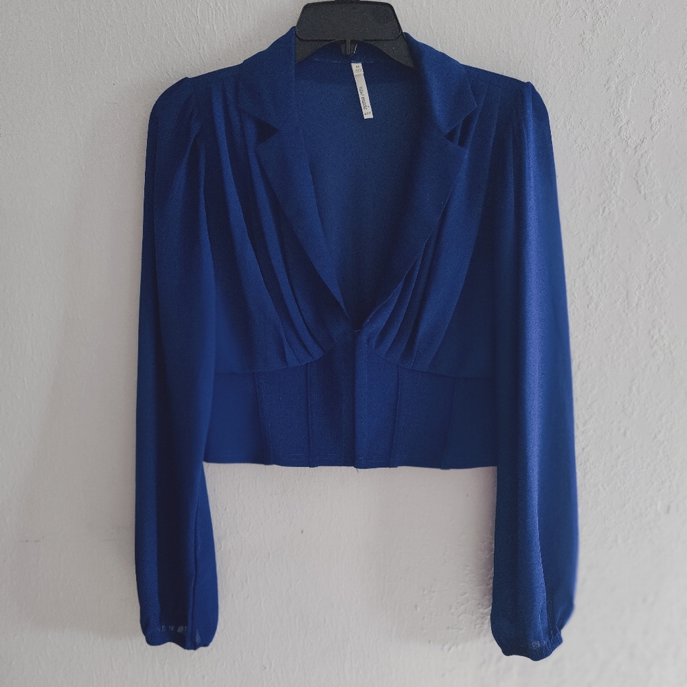 Elegant Blue Women's Top
